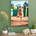 thumbnail image 2 of Border Terrier Cute Dog Volleyball Poster Canvas – Retro Border Terrier Dog Batter in Action With Volleyball for Themed Living Room, 2 of 5