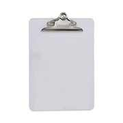 Universal UNV40308 Plastic Clipboard with 1.25 in. Clip Capacity for 8.5 x 11 Sheets - Clear