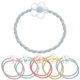 thumbnail image 2 of Colorful Ponytail Holders Rubber Band Material For Headdress In Daily Life 20Pcs, 2 of 5