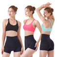 thumbnail image 2 of DREAM SLIM Womens 3 Pack Cross Back Strappy Sports Bra Comfort Medium Impact Bralette Wireless Yoga Workout Bras, 2 of 5