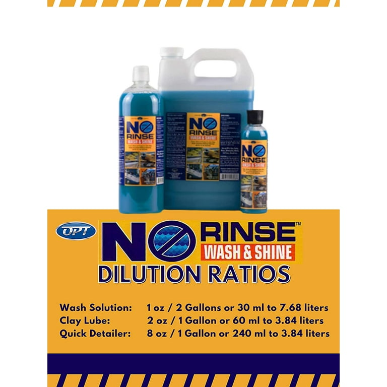 Optimum No Rinse Wash and Shine - ONR Car Wash, 1 Gallon, New