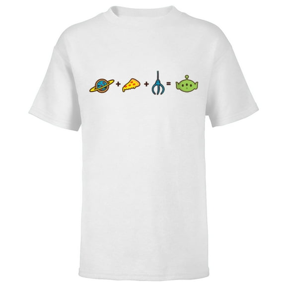 Disney and Pixar’s Toy Story Alien Emoji Code Formula - Short Sleeve T-Shirt for Kids - Customized-White