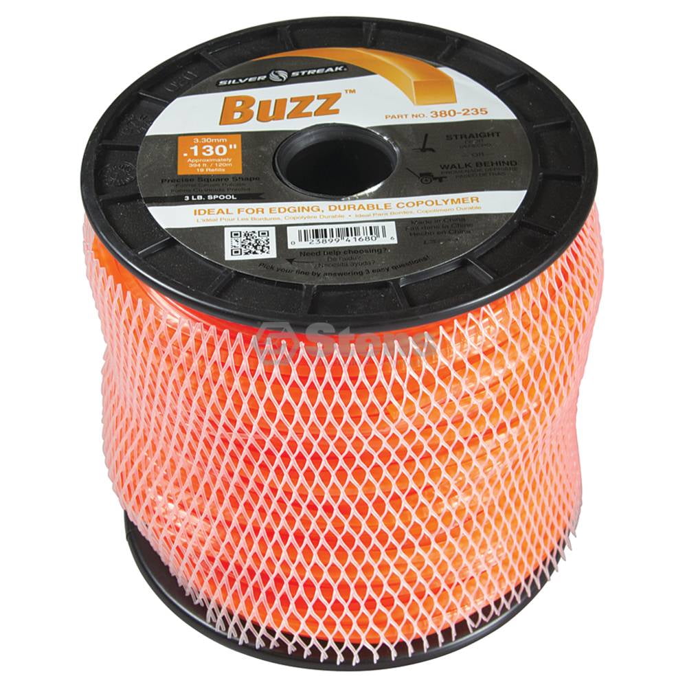 Trimmer Line 3 lb .130'' Square Commercial Grade Nylon String Replacement Spool