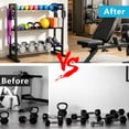 thumbnail image 2 of Gijjgole 3 Tier Adjustable Dumbbell Rack-Heavy-Duty 450LB Capacity Weight Storage Stand for Dumbbells, Space-Saving Weight Rack for Home Gym Organizer (Rack Only), 2 of 7