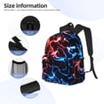 thumbnail image 3 of Disketp Red And Blue Lightning Mochila Ligera Clásica con Múltiples Bolsillos, Mochila Casual para Hombre y Mujer, Ideal para Escuela, Trabajo y Viajes, 3 of 6