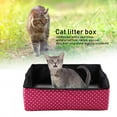Armadurra Foldable & TravelSized Red Litter Box Waterproof Outdoor Cat