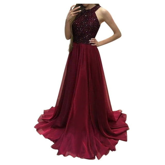 B91xZ Robes Printemps Été pour Femmes 2024 Col Carré Sans Manches Longueur Genou Robe Fluide Froncée Mini Robes Robe d'Été, Rouge S