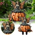 thumbnail image 2 of Leojiow Your Halloween Display With Bewitching Acrylic Decorative Planter Featuring Witch Fairy Pumpkin And Skeleton Motifs! Orange 30X25Cm, 2 of 6