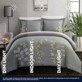 thumbnail image 2 of Chic Home Kaylee 3 Piece Floral Embroidered Duvet Set, King, Green, 2 of 10