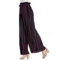 thumbnail image 1 of Made by Olivia Women's Ribbon Tie Chiffon Loose Pleated Wide Leg Palazzo Pants, 1 of 4