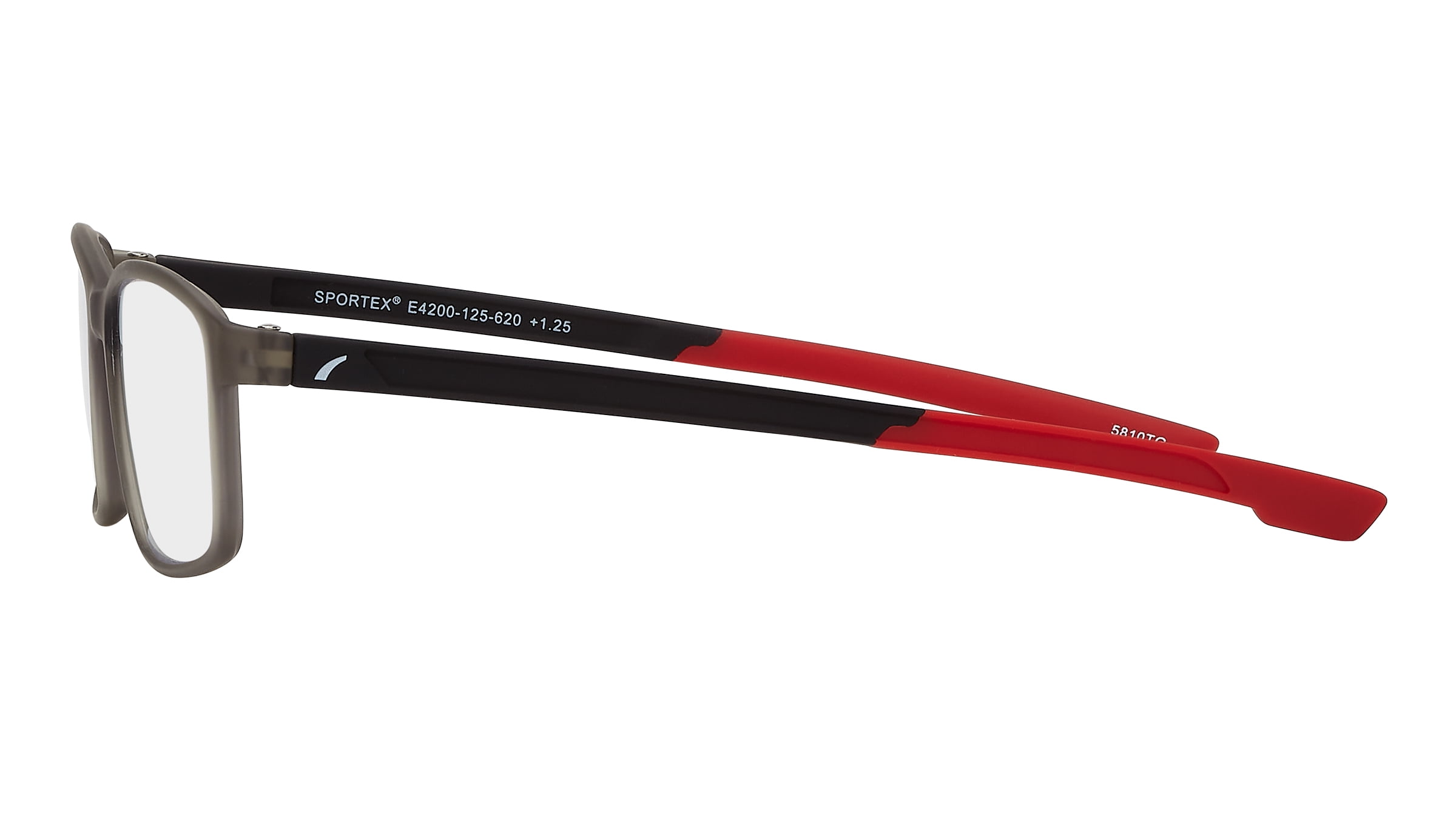 SAV Sportex Blue Light Protection Reading Glasses, Rectangle Full Rim Frame, 4200, +2.50, Sport Red