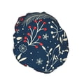 thumbnail image 2 of Balery Merry Christmas Shower Caps, Double Layer Waterproof Shower Cap, Double Layers Reusable Shower Cap With Soft Comfortable For Long Thick Hair Soft Bath Shower Hair Caps, 2 of 9