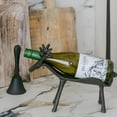 thumbnail image 2 of Set of 2 Decorative Cast Iron Deer Shaped Wine Holder, 2 of 2