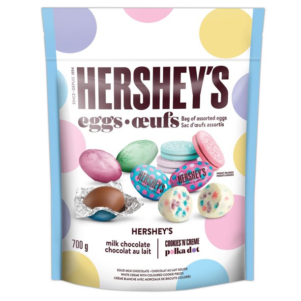 HERSHEY'S Assorted Foil Wrapped Easter Eggs (Milk Chocolate & COOKIES