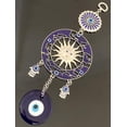 thumbnail image 2 of Turkish Blue Evil Eye Moon and Sun Design with Hamsa Hand Amulet Hanging Ornament for Protection -041, 2 of 5