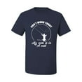 thumbnail image 2 of Wild Bobby, Can't Work Today My Arm Is In A Cast, Fishing, Men Graphic Tee, Navy, Medium, 2 of 5