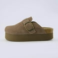 thumbnail image 2 of Cushionaire Women's Granola Genuine Suede Cork Footbed Platform Clog with +Comfort, 2 of 6