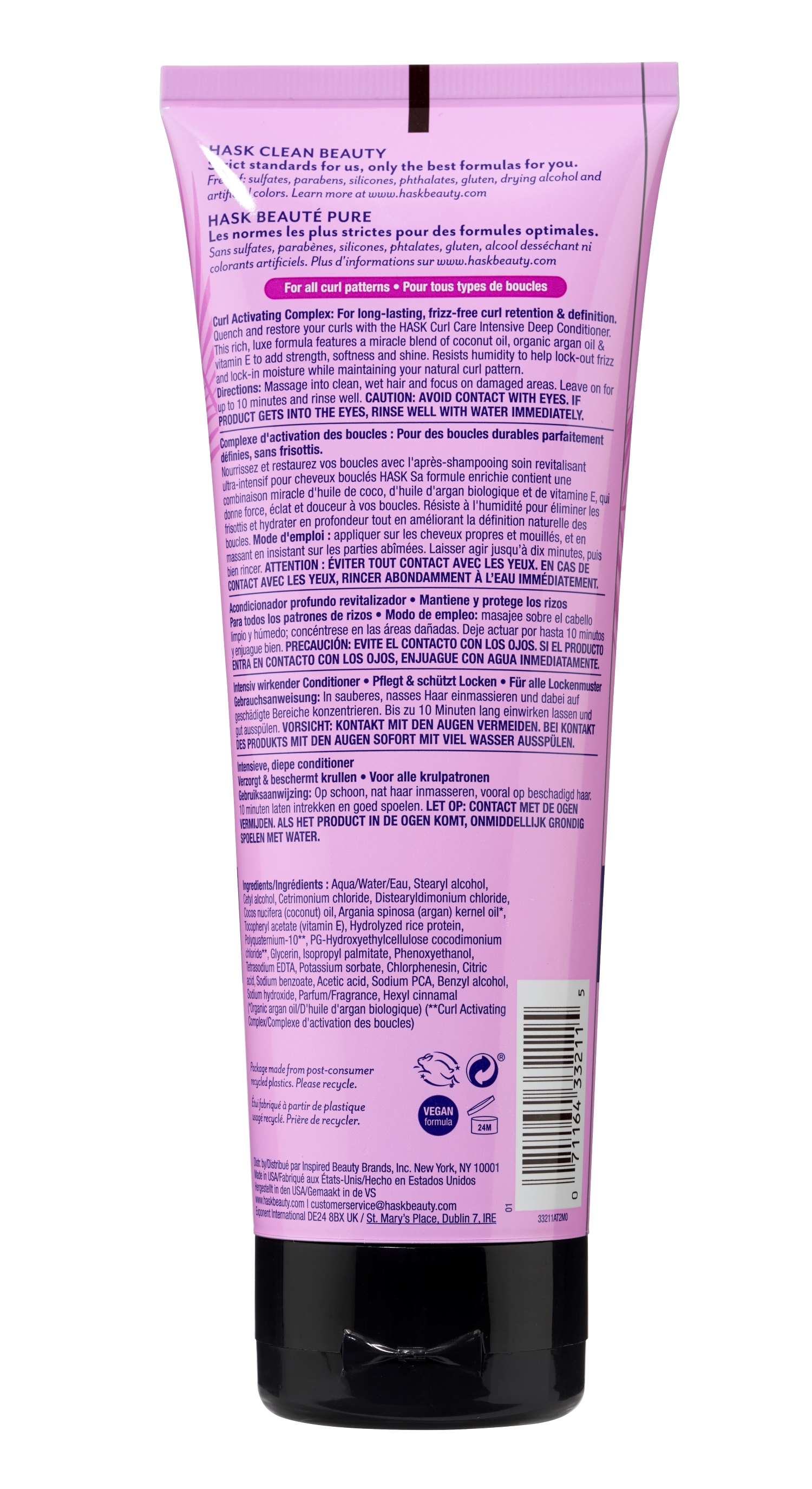 Hask Curl Care Moisturizing Shine Enhancing Deep Conditioner with Coconut oil & Vitamin E, 6.7 fl oz - image 2 of 10