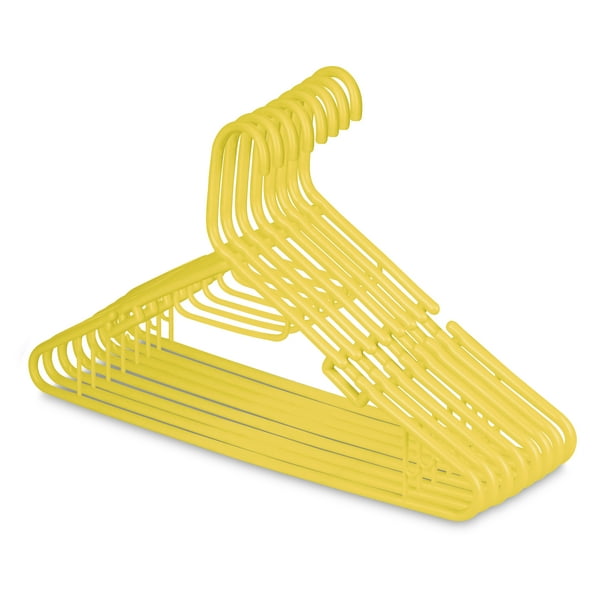 Ganchos para Ropa de Niños Atmos Homeware Ganchos Premium 20 Piezas Color Amarillo