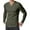 Army Green, variant on George Men's & Big Men's V-Neck Shirts, Fashion Tee with Long Sleeve, Black,XXXL