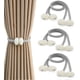 thumbnail image 1 of Gris - Abrazaderas para cortinas, juego de 4 abrazaderas magnéticas para cortinas, accesorios para cortinas y persianas, ideal para decoración del hogar, la oficina y el comedor., 1 of 5