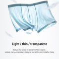 thumbnail image 4 of Maean L-3XL Mens Silk Boxers Underwear Lightweight Seamless Soft Comfy Breathable Panties for Men, 4 of 6