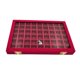 thumbnail image 1 of Organizador de exhibición de joyas Lints, caja de almacenamiento de gran capacidad, bandeja, soporte para anillos, estuche multifunción de Almacenamiento y organización del hogar Rosa roja Cateissary HA070409-07, 1 of 6