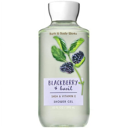 Bath & Body Works Blackberry & Basil Moisturizing Shower Gel, 10 Fluid Ounces