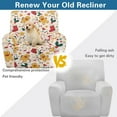 thumbnail image 4 of Kuiaobaty Gingerbread Man Pattern Reclining Slipcover Christmas Easy Replacement Recliner Couch Cover Breathable Recliner Chair Cover Reclining Sofa Slipcover with Elastic Bottom for Pets, 4 of 8