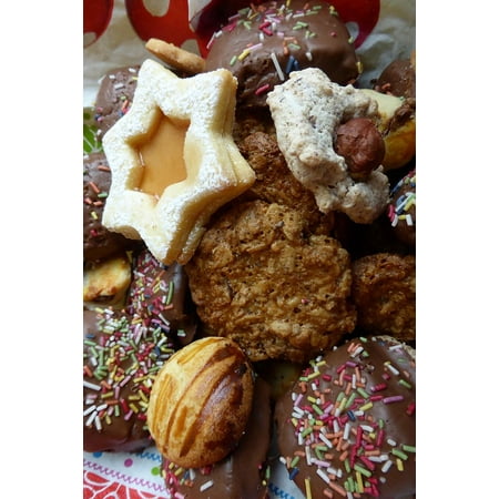 Baking Goods For Christmas LAMINATED POSTER Cookie Sweet Bake Christmas Baked Goods Poster Print 24 x 36 ()