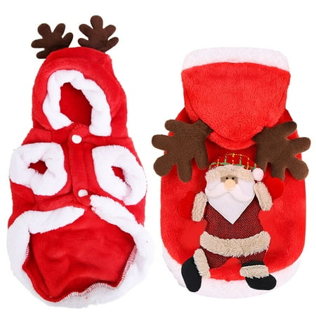 Dog Christmas Costume iMounTEK Puppy Winter Outfit New Year Coat Holiday Pet Clothes New Year Gifts for Small Medium Dogs Cats L