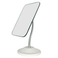 thumbnail image 1 of Espejo de maquillaje de cuello de cisne flexible ajustable, espejo de tocador de escritorio portátil plegable de rotación de 360 ° con soporte para ducha, espejo cosmético cuadrado Jormftte WRJM-67, 1 of 6