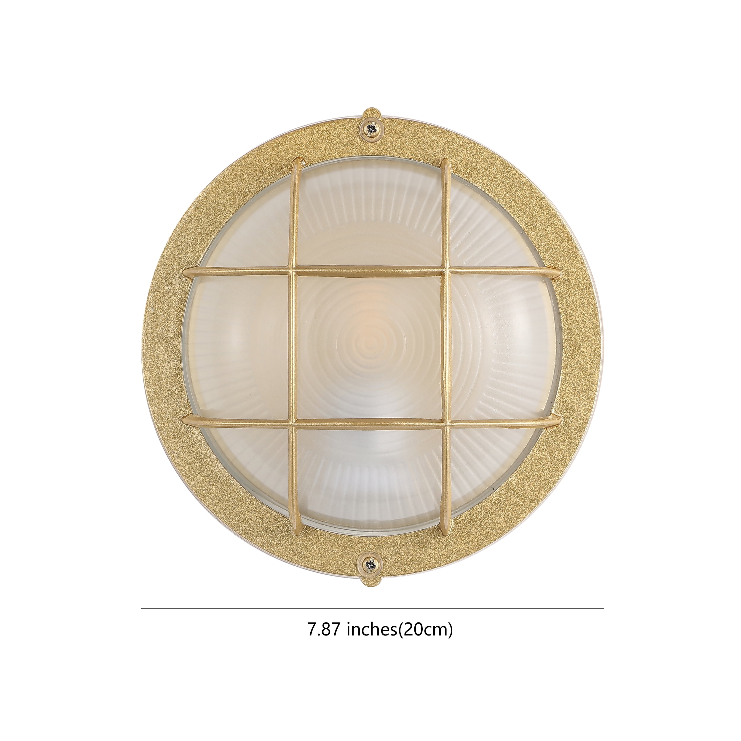 SAFAVIEH Elson Glam LED Powder Coating Gold Outdoor Wall Sconce (Set of 2)