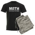 thumbnail image 6 of CafePress - Math: The Only Subject That Co Men's Dark Pajamas - Men's Dark Loose Fit Cotton Pajama Set, 6 of 7