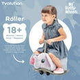 thumbnail image 6 of Yvolution My Buddy Roller 2-in-1 Elephant Plush Ride-On Toy, Rocker & Ride-On Modes, Ages 10–36 Months, 6 of 18