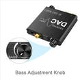 thumbnail image 3 of 6X Convertidor de Audio Digital una Analógico de 192 KHz con Ajuste de Volumen y Graves, SPDIF Digital / Óptico / Coaxial una Estéreo Analógico, 3 of 5
