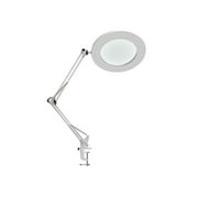 iLett Magnifier LED Light (White) - 5x magnifier - 3 Color Dimmable - USB port and adapter