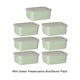 thumbnail image 2 of Cateissary Contenedores de plástico transparentes para alimentario: para almacenar ingredientes líquidos y secos Tapa hermética Organizadores de utensilios de cocina Verde 7 piezas, 2 of 6