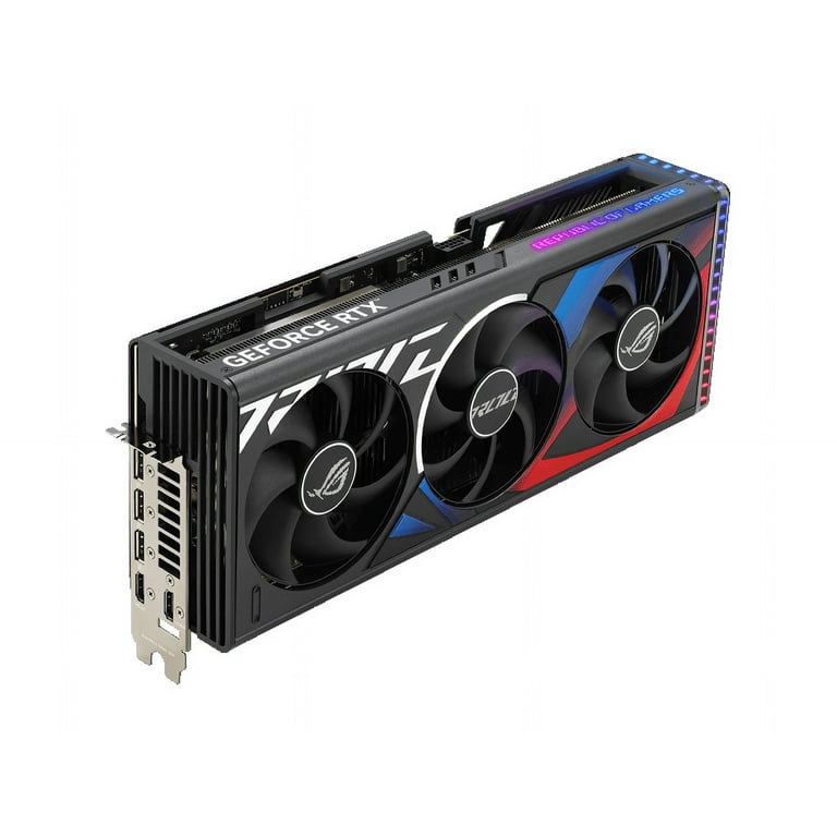 ASUS ROG Strix GeForce RTX 4080 SUPER OC Edition Gaming Graphics Card (PCIe 4.0, 16GB GDDR6X, DLSS 3, HDMI 2.1a, DisplayPort 1.4a, Vapor chamber, Aura ASUS ROG Strix GeForce RTX 4080 SUPER OC Edition Gaming Graphics Card (PCIe 4.0, 16GB GDDR6X, DLSS 3, HDMI 2.1a, DisplayPort 1.4a, Vapor chamber, Aura