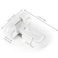 thumbnail image 6 of Child Proof Refrigerator Lock Easy Disable Tool-Free Installation Keep Kids Pets Safe Freezer Door Lock Sealing Strip for Refrigerators Cabinets-White, 6 of 8