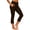 Coffee, variant on Women's Capri Flared Yoga Pants Fold Over High Waist Stretch Cropped Pants Bootcut Workout Slim Fit Casual Capris with Side Pockets