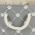 thumbnail image 3 of Bone Dry Pet Storage Collection Paw and Bone, Large Rectangle, 17.5x12x15" Gray Trellis, 3 of 5