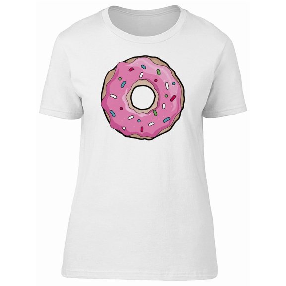 Pink Glazed Donut T-Shirt Men -Image by Shutterstock, Male Large