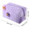 thumbnail image 2 of 1Pcs Travel Makeup Bag Makeup Brush Holder Makeup Organizer Bag Cosmetics Storage Bag Purple Cloth, 2 of 7