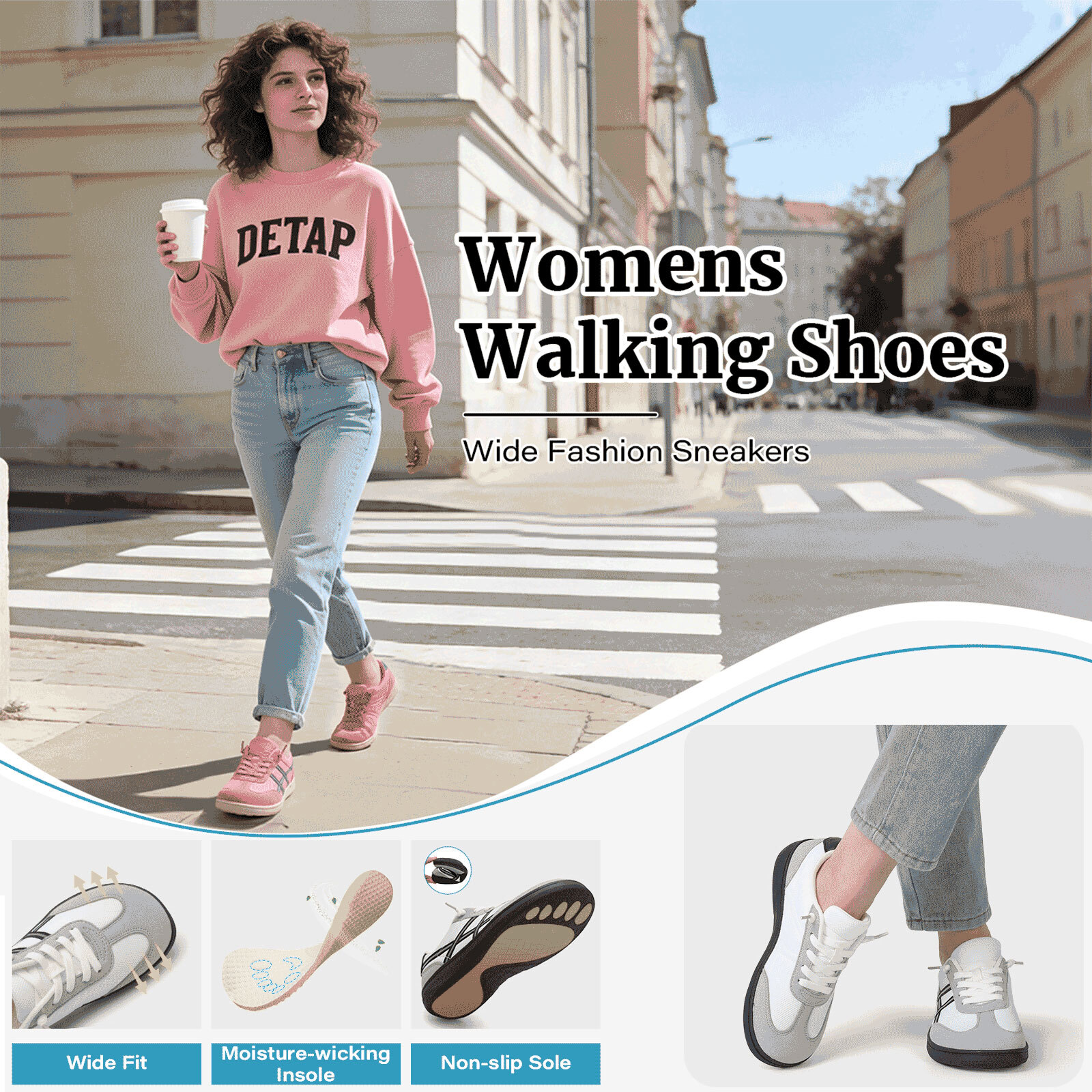 Barerun Women's Wide Toe Box Slip-On Walking Shoes photo 8