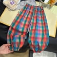 thumbnail image 2 of larppty Toddler Girls Long Harem Pants Baby Baggy Trousers Bloomers, 2 of 3