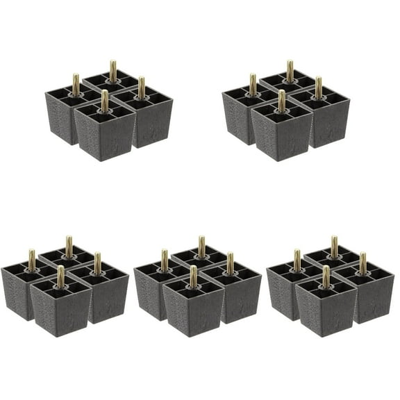 20pcs Furniture Replacement Legs Square Cabinet Heightened Legs Couch Feet Sofa Feet