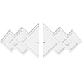 thumbnail image 2 of 20"W x 13 3/8"H x 1"ID x 6 1/4"C x 1"P Zoe Architectural Grade PVC Contemporary Ceiling Medallion, Two Piece, 2 of 11