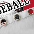 thumbnail image 4 of Homewish Cartoon Baseball Sports Curtains Pack of 2 (42x84 Each) for Kid, Red Black City Print Curtains Blackout, Modern Ball Gaming Bedroom Curtains, Living Room Curtains Decor, 4 of 6