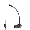 thumbnail image 1 of SHISUYAN Support de Microphone Portable Base Ronde Support de Bureau pour Diffusion Conférence en Ligne Noir (3.5), 1 of 8